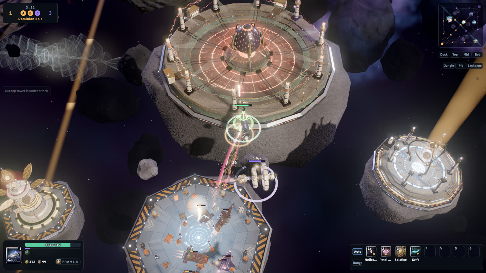 Veilstring: a tower fight in the Pulsar Wake